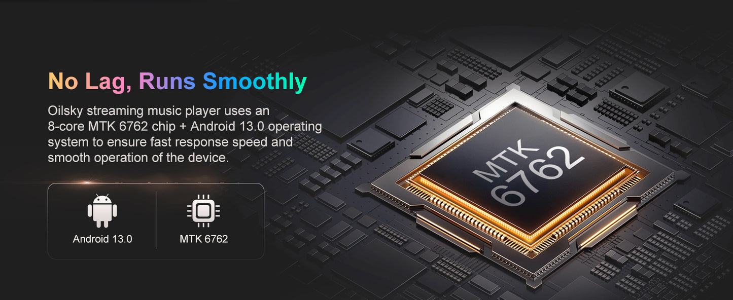 Lecteur MP3/MP4 Android Oilsky M501 Pro – 4.7’’ – Bluetooth 5.0 & Wi-Fi – 96 Go – Écran 1080P – Jusqu’à 1 To - BLACKBEARD OUTDOOR INDUSTRIES