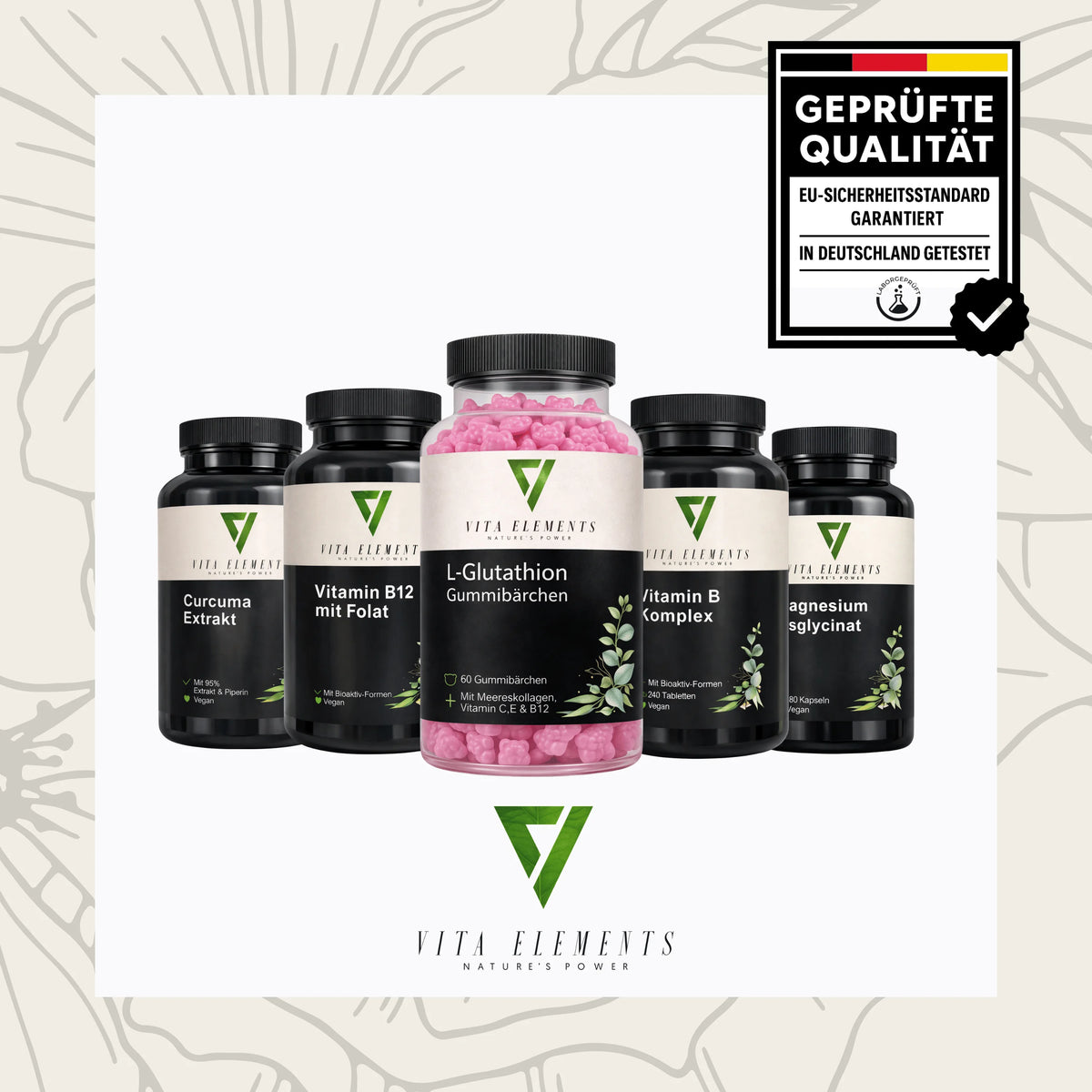 Gummies L-glutathion et vitamines C et E – 60 gommes fruitées