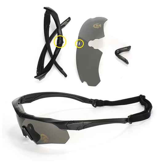 Lunettes Tactiques Polarisées – Set 3 Verres Interchangeables - BLACKBEARD OUTDOOR INDUSTRIES