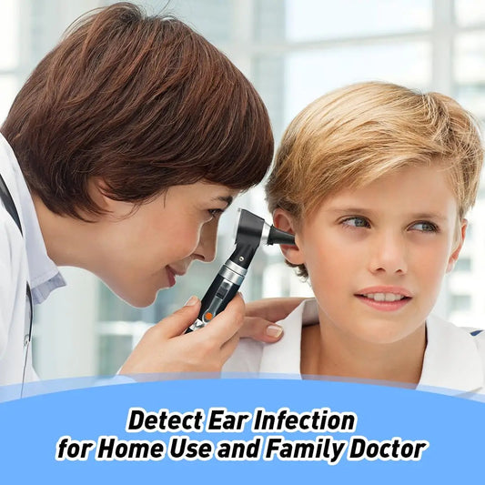 Otoscope - Détecteur d'Infection de l'Oreille avec Lumière et Kit de Vérification pour Oreilles avec Lentille de Grossissement 3X, pour Enfants, Adultes et Animaux BLACKBEARD OUTDOOR INDUSTRIES