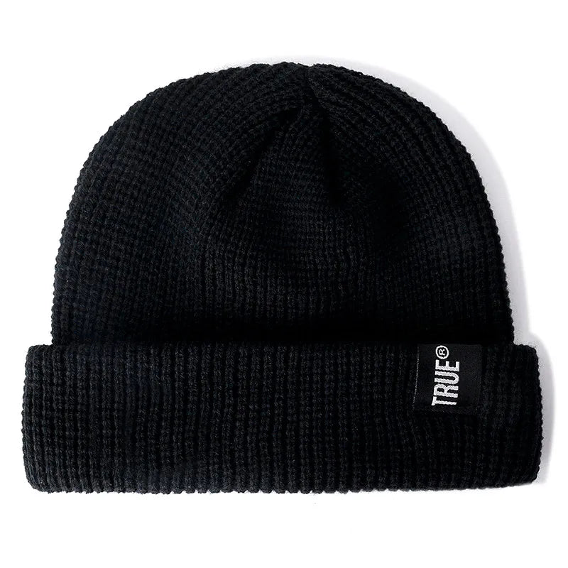 Bonnet Court Unisexe Style Marin – Tricot Côtelé Hiver Homme Femme