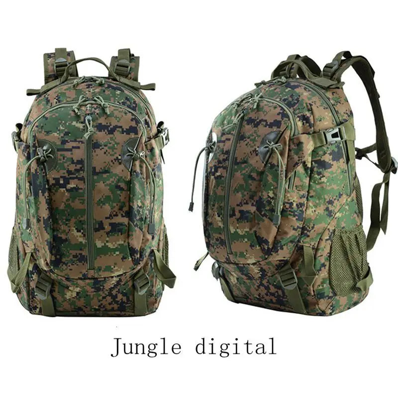 Sac à dos tactique 30L en Oxford 900D, mixte, camouflage ou uni