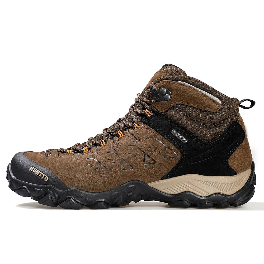 Chaussures Randonnée Imperméables HUMTTO Unisexe – Cuir Véritable Montantes Trekking