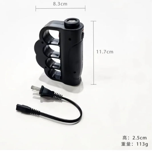 Poing américain shocker électrique noir