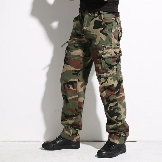 Pantalon Cargo Tactique Camouflage Homme Oversize – Imperméable, Multi-Poches, Style Militaire - BLACKBEARD OUTDOOR INDUSTRIES