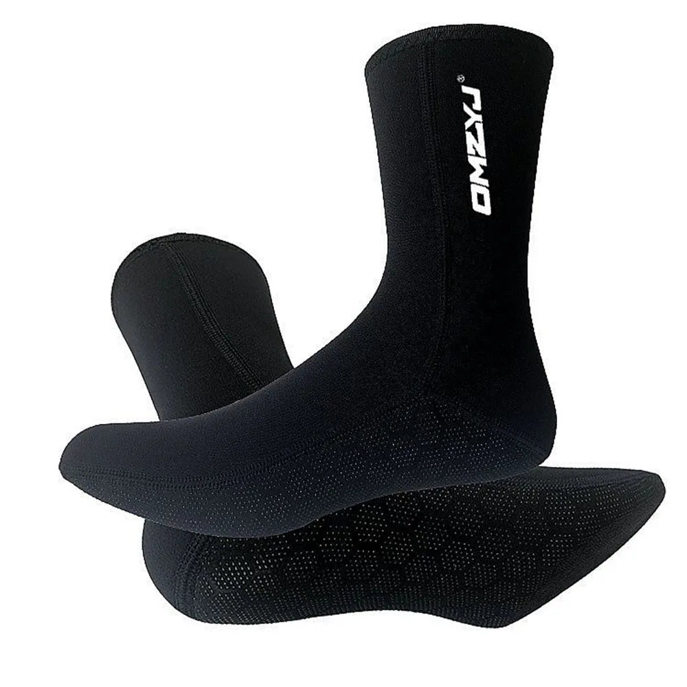 Chaussettes Néoprène 5MM Plongée – Haute Élasticité, Antidérapant | Surf, Snorkeling, Natation | XS à XL