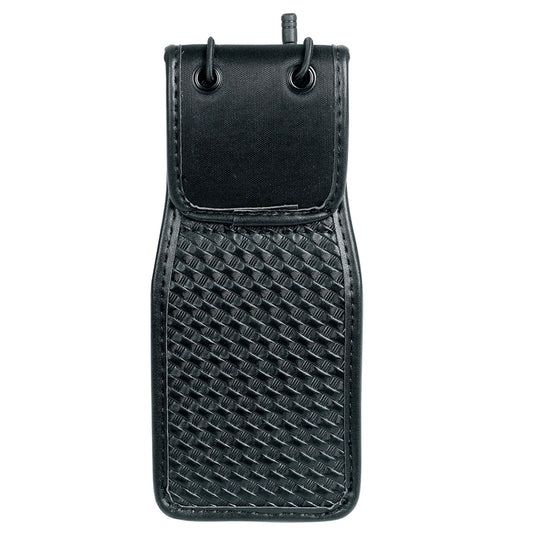 Etui Holster Ceinture Universel pour Talkie-Walkie – Porte-Radio Professionnel pour Agents de Securite, Portiers et Personnel en Uniforme – Nylon / Simili Cuir