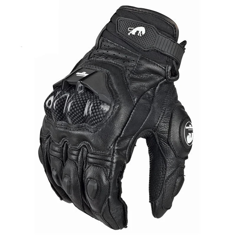 Gants Moto Racing Cuir Véritable Homme – Route Circuit Été Hiver
