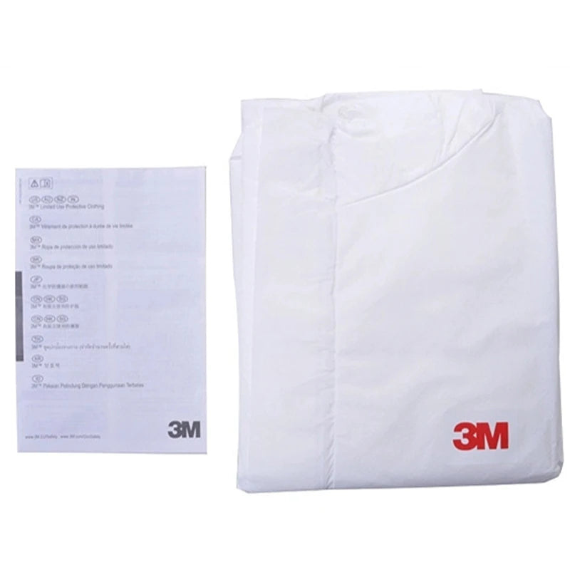 Combinaison de Protection 3M 4510 – Antistatique, Anti-éclaboussures, Non-Tissé Blanc