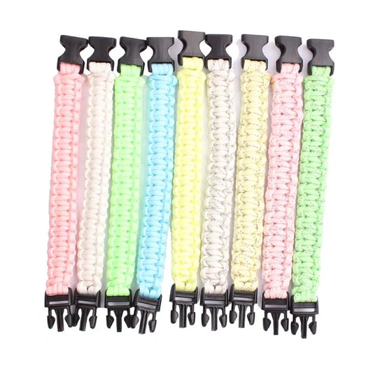 Bracelet Paracorde Phosphorescent 550lb – 4mm 9 Brins – Survie Militaire