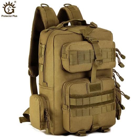 Sac à Dos Tactique PROTECTOR PLUS 30L Nylon 1000D MOLLE – Imperméable | Randonnée, Chasse, Camping | 3 Coloris