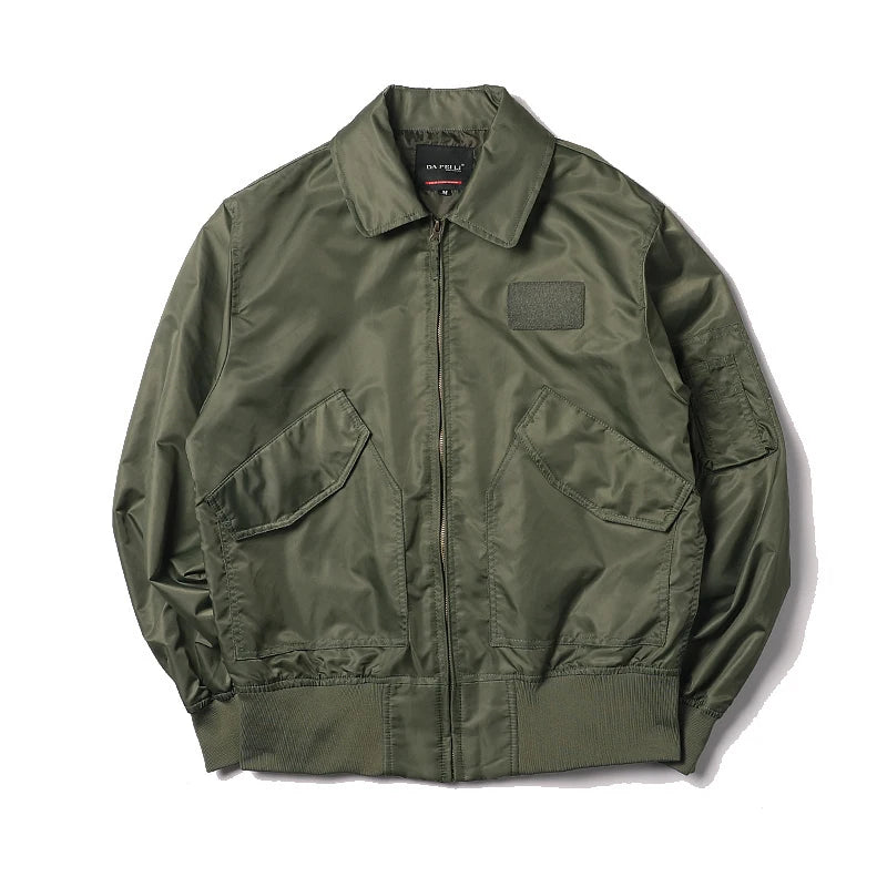 Blouson Bomber CWU-45P Homme - Militaire Déperlant et Coupe-Vent Noir