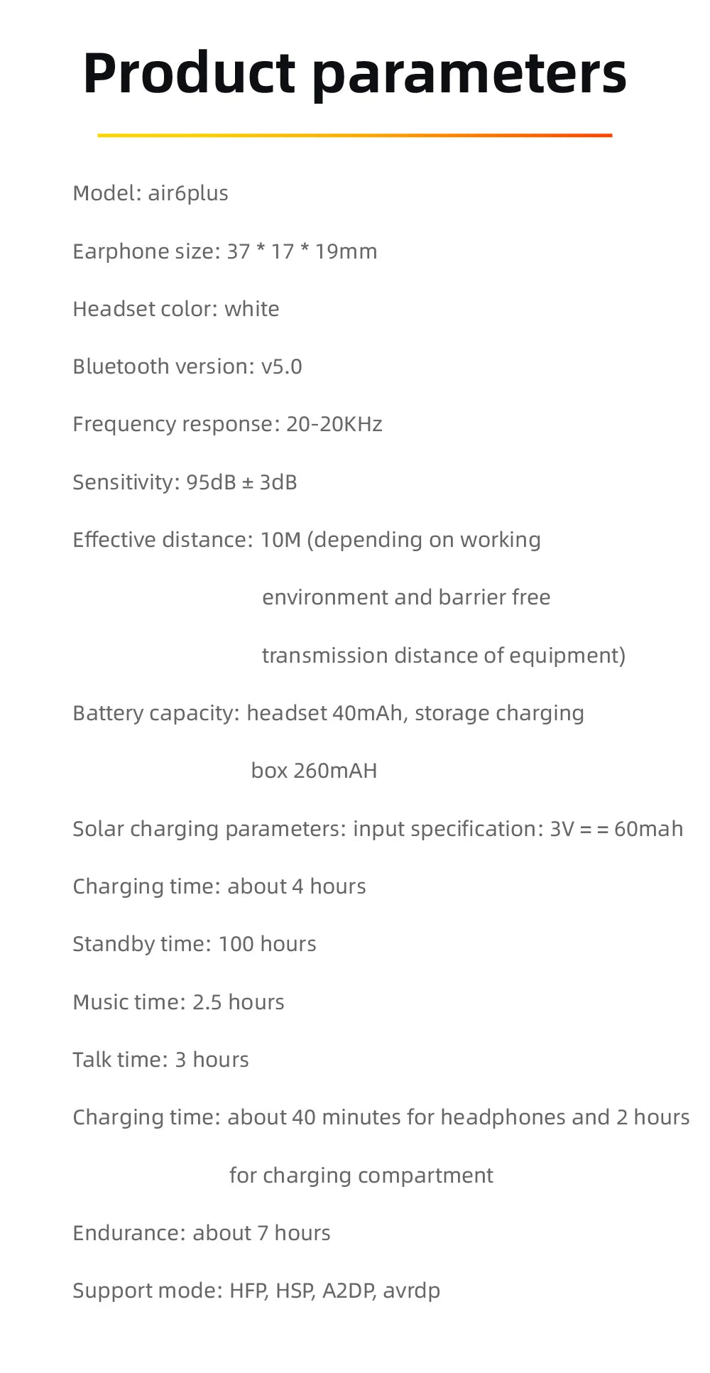 Air6 Plus Écouteurs Bluetooth 5.1 TWS avec Charge Solaire – Casque sans Fil avec Annulation Active du Bruit, Étanche et Microphone - BLACKBEARD OUTDOOR INDUSTRIES