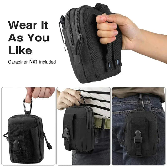 Pochette EDC tactique MOLLE pour téléphone et accessoires