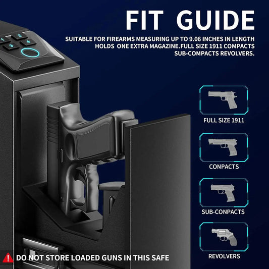 Coffre-Fort Intelligent Biométrique à Accès Rapide pour arme de poing - BLACKBEARD OUTDOOR INDUSTRIES