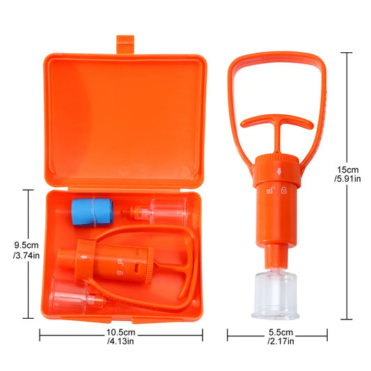 Kit Extracteur de Venin Morsure & Piqûre – Pompe Aspiration Premiers Secours Outdoor