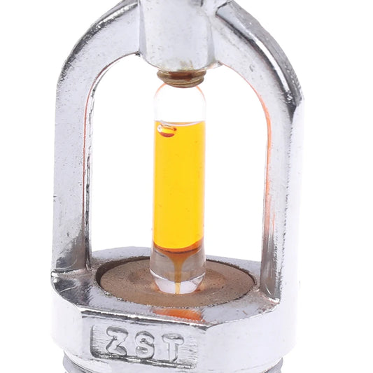 Tête de Sprinkler Pendante 57°C – Tête d’Extinction Automatique Alliage Cuivre + Verre, Dissimulée ou Apparente
