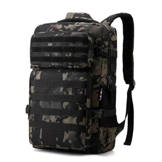 Sac à Dos Tactique Camouflage Homme – Multi-Compartiments, Grande Capacité, Randonnée Camping Outdoor