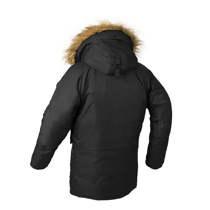 Parka homme longue à capuche pour l’hiver