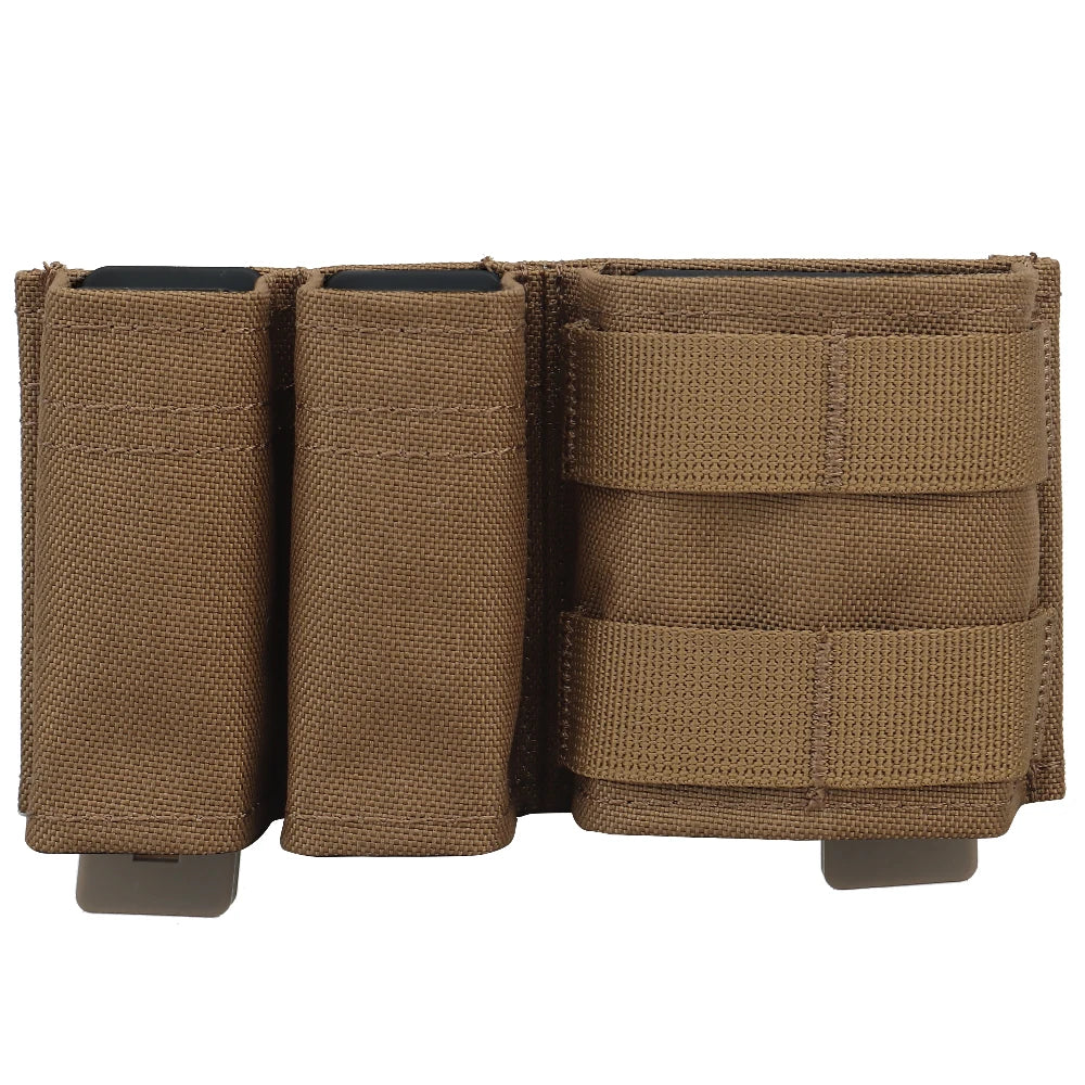 Porte-Chargeur Tactique MOLLE Double Stack 5.56 & 9mm – Quick Draw AR15/M4, 6 Coloris