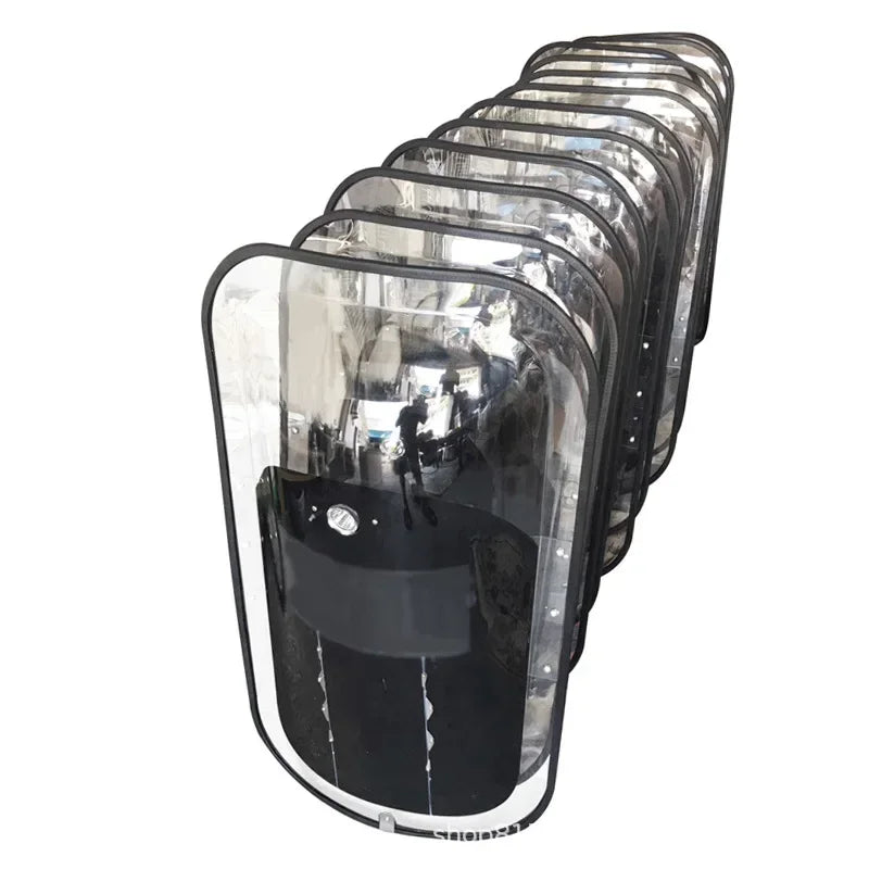 Bouclier de protection anti-émeute transparent en polycarbonate