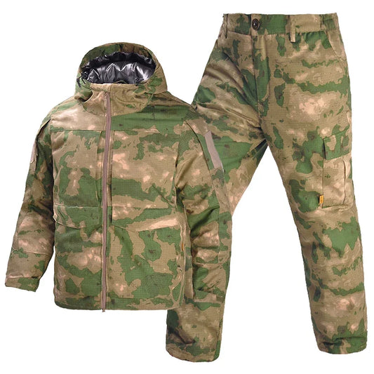 Ensemble d’Hiver Chasse Outdoor – Veste et Pantalon Camouflage Épais, Chauds, Imperméables, Uniforme Tactique Résistant à l’Usure - BLACKBEARD OUTDOOR INDUSTRIES
