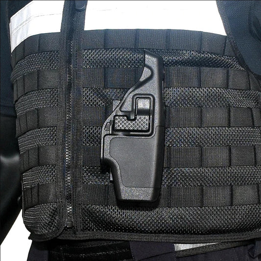 Tactical Stun gun Taser Holster MOLLE-Compatible X26 Polymer Rotating Holster with Index Finger Release for Outdoor Enforcement BLACKBEARD OUTDOOR INDUSTRIES