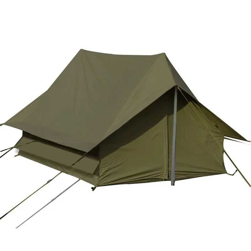 Grande Tente Camping Familiale 8+ Personnes Canvas Triple Couche – Ouverture Rapide, Fibre de Carbone | Camping, Pique-Nique, Militaire