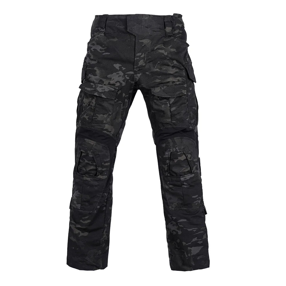 Pantalon Tactique Cargo Homme – Camouflage Multicam, Coupe Combat, Trekking & Chasse