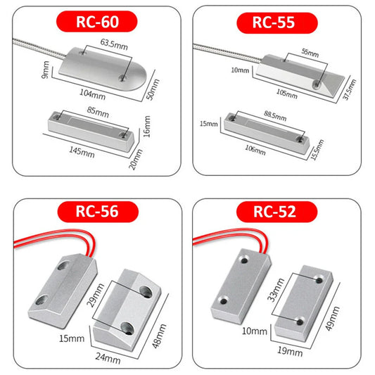 Capteur Magnétique Encastré Volet Roulant — Contact Reed Switch NC (RC-51 / RC-52 / RC-55 / RC-56 / RC-58 / RC-60) - BLACKBEARD OUTDOOR INDUSTRIES