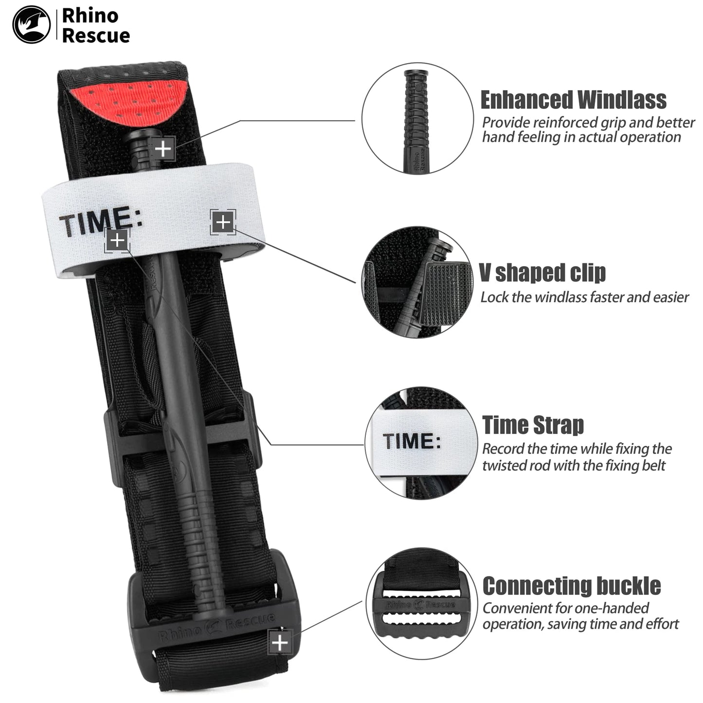 Kit Trauma RHINO RESCUE Level 1 – Garrot & Bandage Urgence Tactique