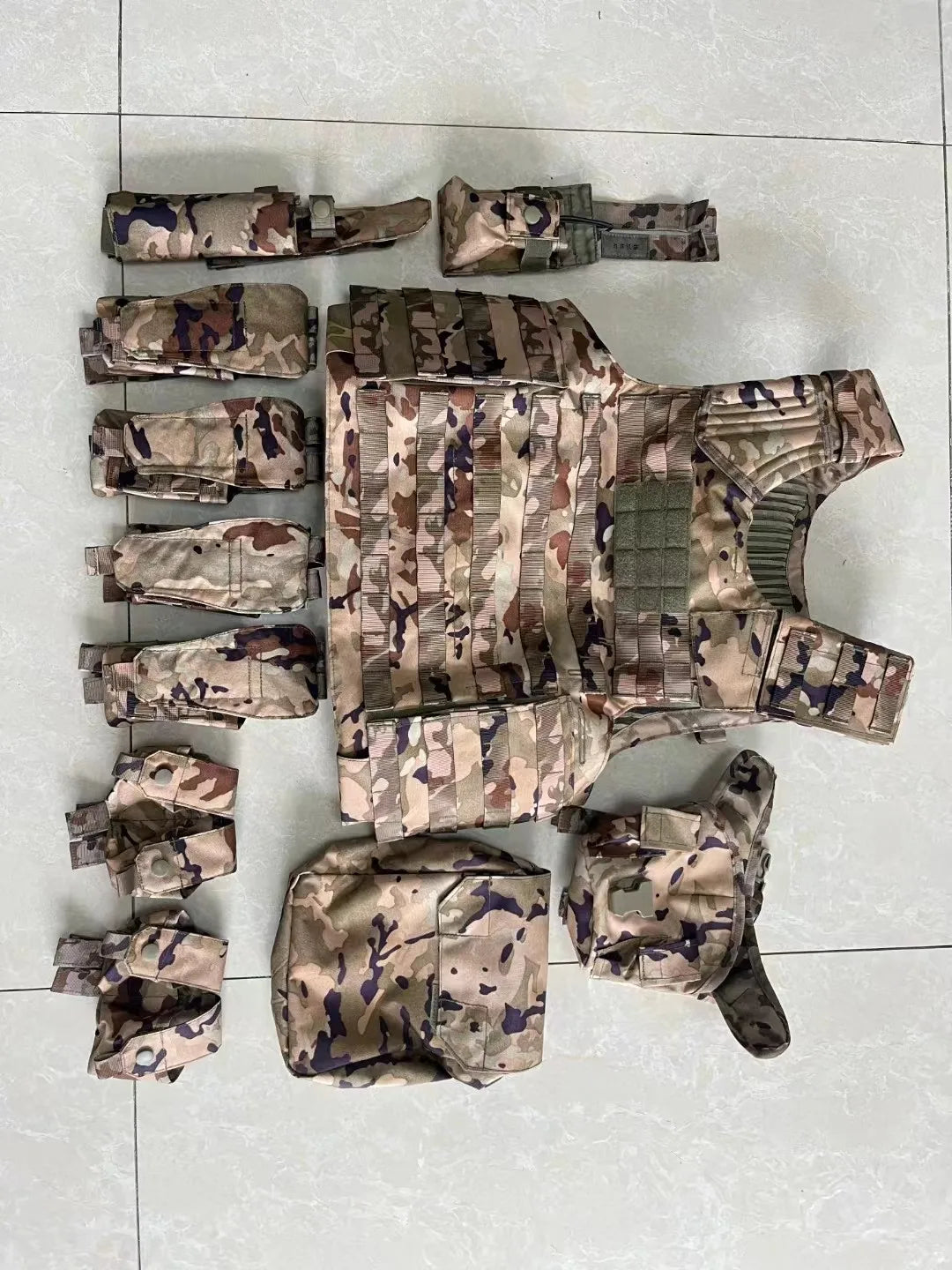 Gilet porte-plaques tactique MOLLE 1000D à dégagement rapide