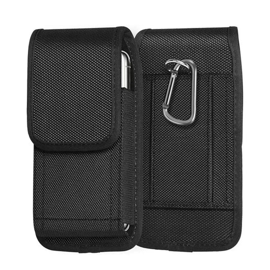 Pochette tactique pour téléphone, ceinture, nylon noir
