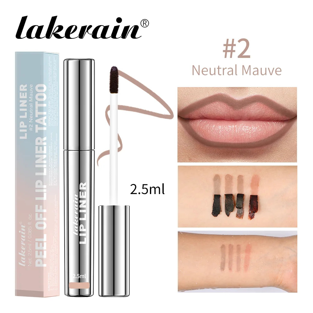 Waterproof Lip Liner Peel Off Tattoo Lipgloss Waterproof Long Lasting Matte Lip Tint Brown Contour Tear-off Lips Stain Cosmetic BLACKBEARD OUTDOOR INDUSTRIES