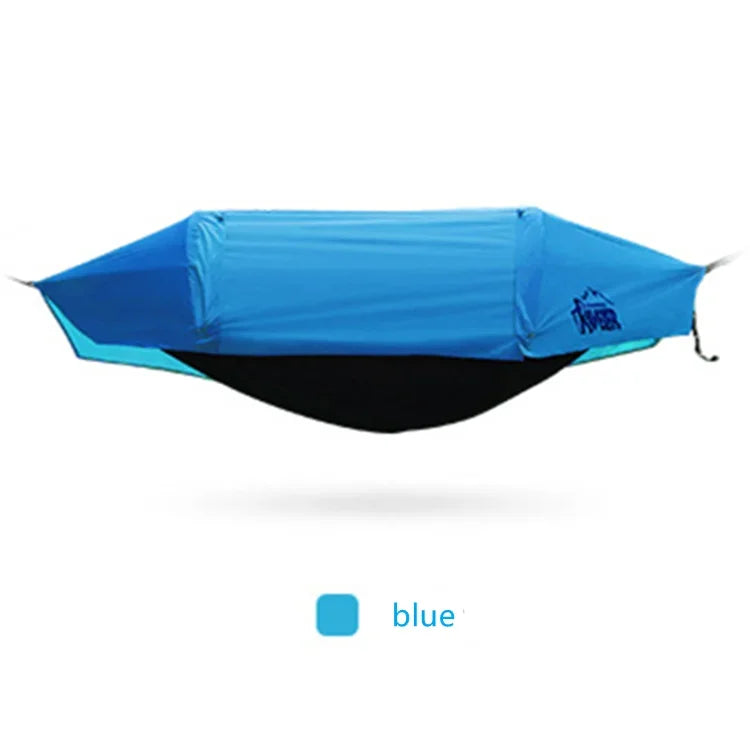 Hamac Tente Double Pâle Anti-Moustiques Imperméable – Nylon 70D, Charge 200 kg | Camping, Randonnée, Bivouac | 5 Coloris