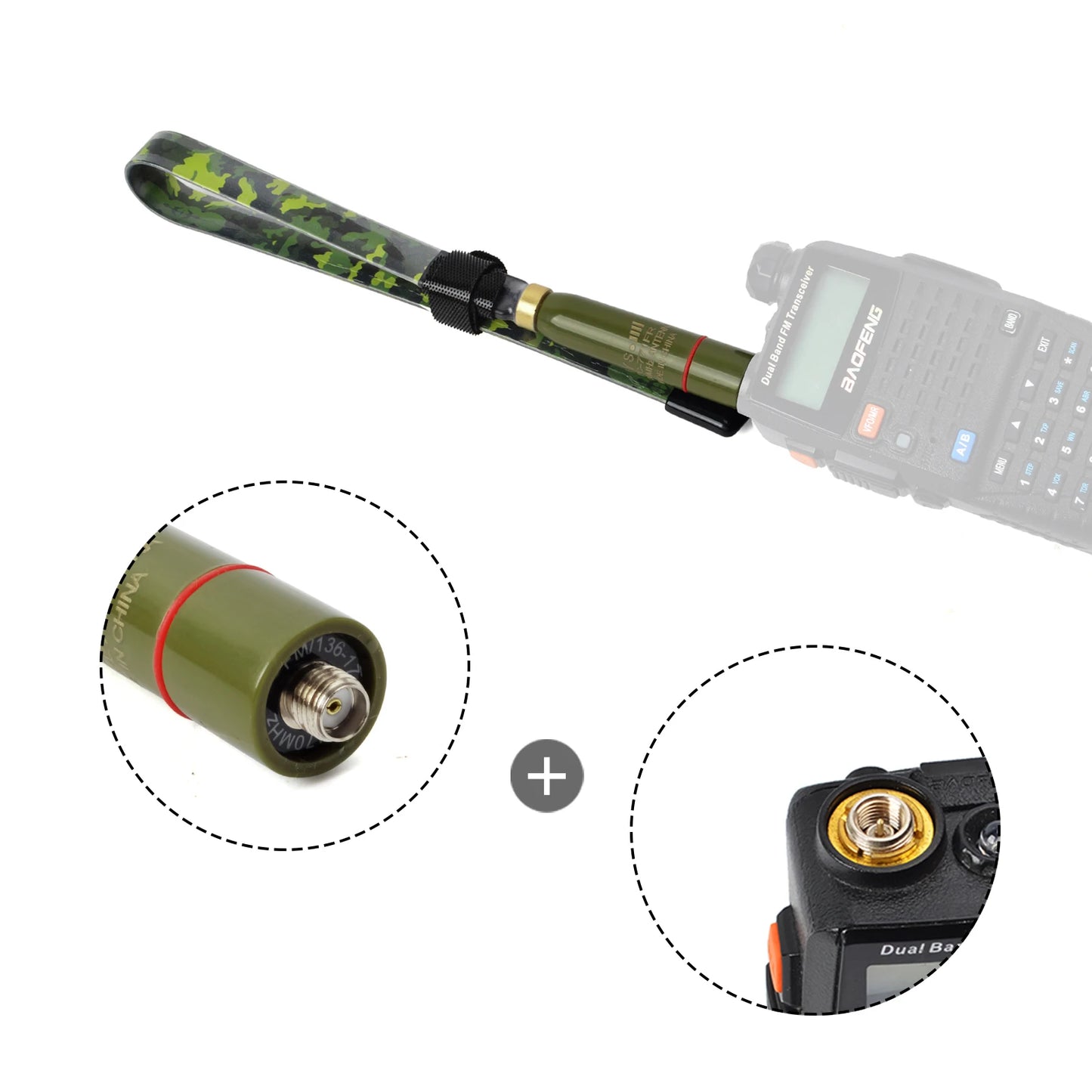 Antenne Tactique Pliante SMA-Femelle – VHF/UHF Dual Band 144/430MHz - BLACKBEARD OUTDOOR INDUSTRIES