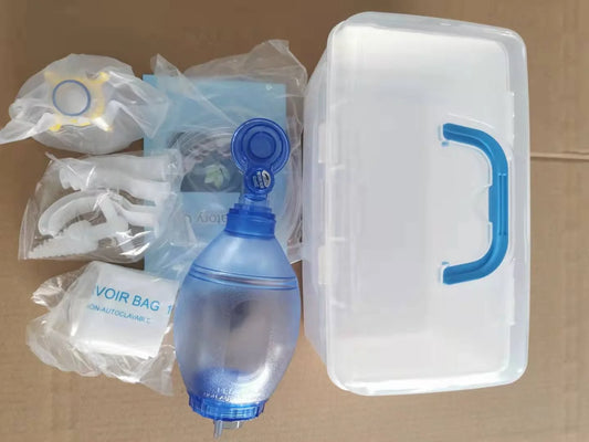 Kit de Réanimation Manuelle Jetable PVC pour Adultes, Enfants et Nourrissons – Ambu Bag avec Tuyau d’Oxygène et Sac de Réservoir - BLACKBEARD OUTDOOR INDUSTRIES