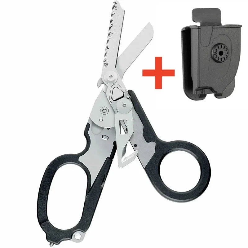 Ciseaux de secours pliants – Coupe-ceinture et brise-vitre