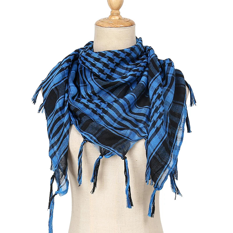 Shemagh Keffiyeh Tactique Désert – Écharpe Tête & Cou Unisexe 98x98 cm Polyester