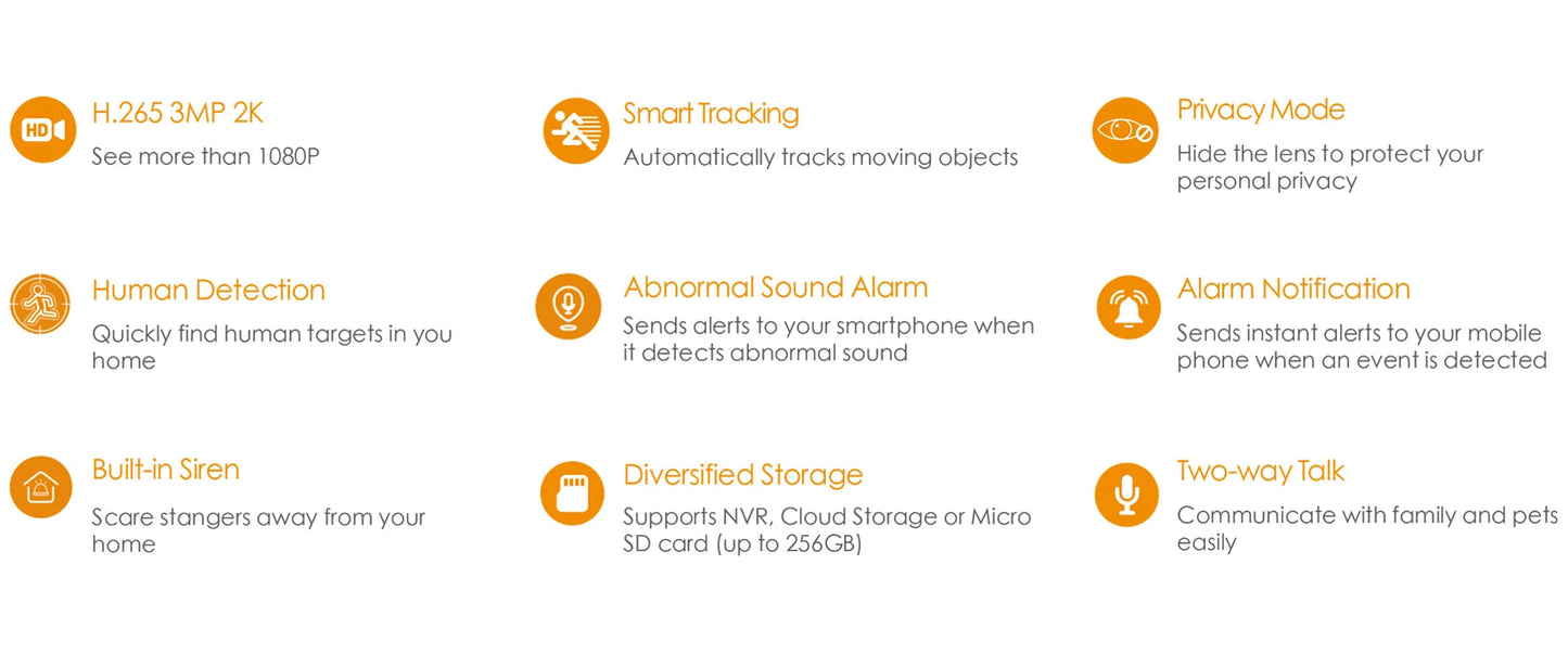 Caméra Wi-Fi Intérieure IMOU Ranger 2C 3MP – Surveillance 360° – Détection Humaine – Audio Bidirectionnel – Vision Nocturne – Suivi Intelligent – Sirène Intégrée Ma boutique