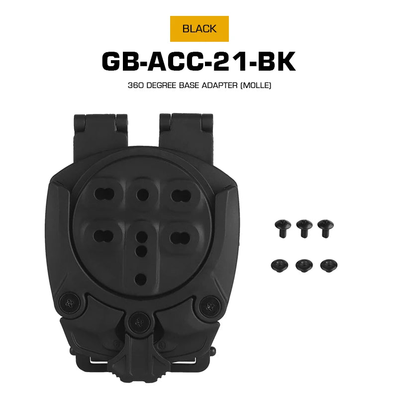 Adaptateur de Base Nylon 360° pour Support de Rotation MOLLE BLACKBEARD OUTDOOR INDUSTRIES