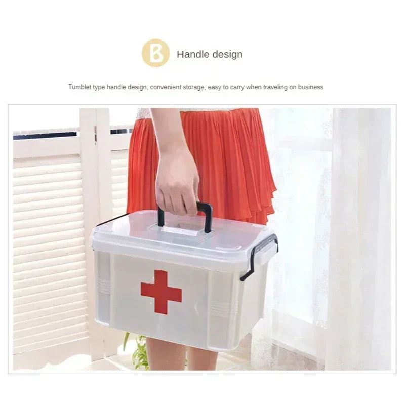 Boîte de Rangement Médicale à Double Couches – Portable et Résistante Ma boutique