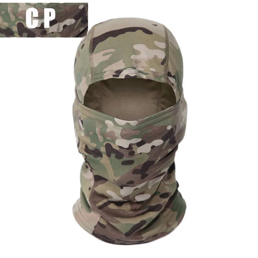 Masque Balaclava Tactique Multicam - Masque Complet de Protection du Visage, Chapeau de Cyclisme et Chasse, Camouflage, Écharpe Balaclava - BLACKBEARD OUTDOOR INDUSTRIES