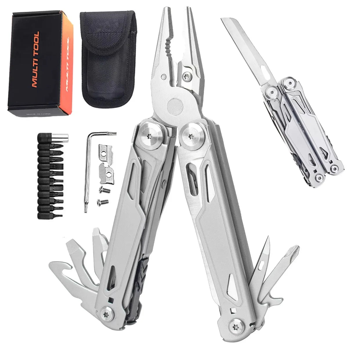 Outdoor Camping Multi Tools Folding Survival Gear Plier Knife Wire Stripper Outdoor Mini Portable Hand Tools Knife, Scissors BLACKBEARD OUTDOOR INDUSTRIES