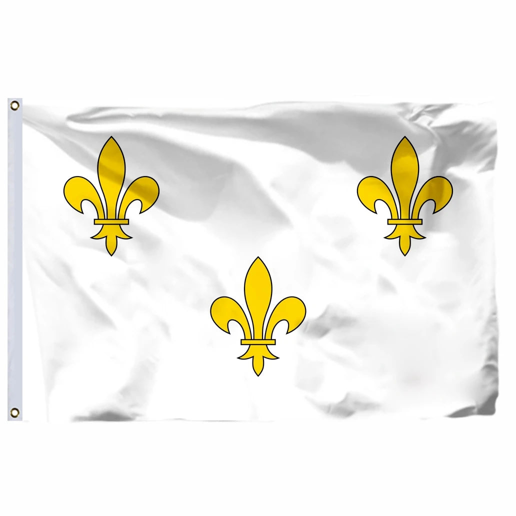 Drapeau France Royale – Bannière Napoléon III, Double Couture, Œillets Laiton