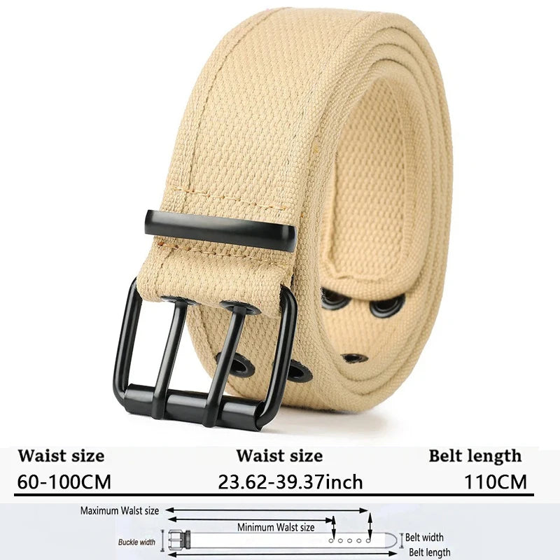 Ceinture Tactique en Toile 4CM pour Homme – Ceinture Militaire pour Travail, Jeans et Tenue Quotidienne - BLACKBEARD OUTDOOR INDUSTRIES
