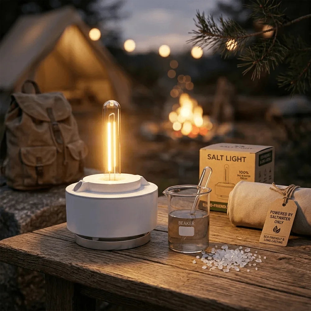 Lampe à eau salée LED 80 lumens – Camping et éclairage de secours