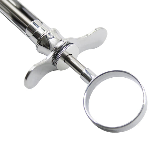 Seringue Dentaire Aspirante Acier Inoxydable avec Tête – Instrument Chirurgical Dentiste – Pointe Crochet ou Pointe Affûtée – Certifié CE