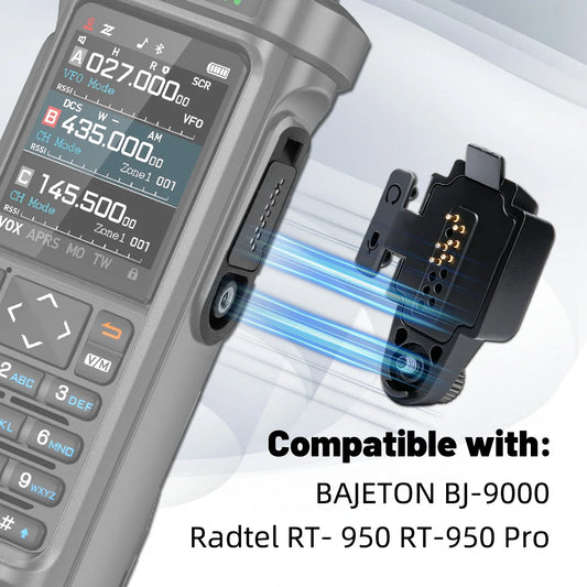 Adaptateur Audio 2 Broches BAJETON BJ-9000 – Connecteur Kenwood pour Radtel RT-950, RT-950Pro, BJ-9000