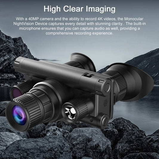 Lunette de Vision Infrarouge 4K 600M Rechargeable HD